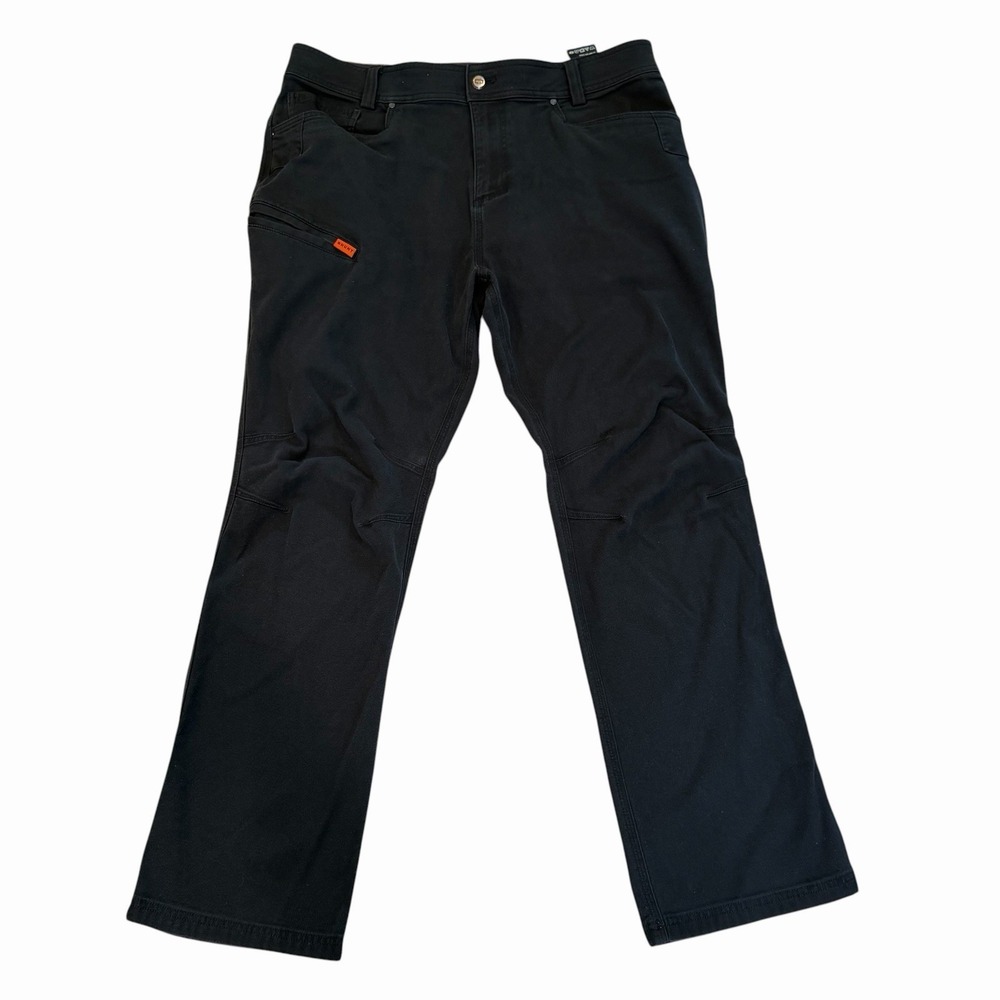 Brunt Torra Pants Mens 36x30 Black Work Stretch Utility Articulated Workwear